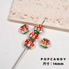 Lindo hongo pequeño joyería hecha a mano DIY cuentas acrílicas pintadas a mano coloridas divertidas diseño infantil pulsera collar cuentas