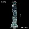 Textura de vena de sirena gelatina silicona suave pene artificial con ventosa, dispositivo de masturbación de expansión anal, productos para adultos