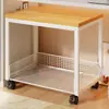 Estante de Almacenamiento para Impresora Debajo del Escritorio de Oficina Estante de Colocación para Copiadora Piso Estantería Sencilla Bocadillos Juguetes Carrito Pequeño
