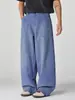 Ropa de Hombre Fengshe / Nueva Colección Primavera 2026 Streetwear Americano de Calidad Lavados Desgastados Salpicaduras de Tinta Pantalones Casuales de Pierna Ancha