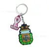 Chaveiro de PVC Pingente Personalizado com Logo da Equipe Chaveiro à Prova d'Água Lembrança para Fãs Acessório de Coleção Fabricante Atacado