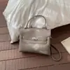 Bolsa de Mão Casual em Couro Macio para Mulheres 2025 Nova Versátil Bolsa Kelly com Padrão Lichia Bolsa Transversal de Alto Padrão de Inverno