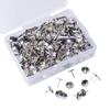 Vendas Diretas da Fábrica Tachinhas de Metal Tachinhas de Cabeça Redonda Tachinhas para Mural de Cortiça Alfinetes de Parede Pacote com 400 Peças 4 Cores Disponíveis Decoração de Parede Decoração de Casa