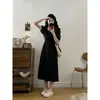 Vestido Plus Size Estilo Francês para Mulheres, Novo Modelo Verão 2026, Estilo Suave, Marcação na Cintura, Emagrecimento, Elegante, Doce, Vestido Longo que Rejuvenesce