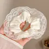Elástico de Cabelo Oversized de Renda Estilo Coreano, Scrunchie Estilo Preguiçoso Estilo Coreano, Novo Acessório de Cabelo 2026, Faixa de Cabelo, Yiwu