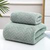 Toalla de Baño de Coral Fleece con Diseño de Espiga de Trigo Transfronteriza, Admite Etiquetado, Sellable al Vacío, Juego de Toallas Faciales Espesas para Uso Diario en Casa