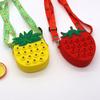 Exterminador de Roedores Bolsa Infantil para Niñas Bolso Cruzado de Hombro Bolsa de Apretar Fresa Piña Bolsa de Silicona Aguacate