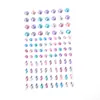 Danza transfronteriza niños bricolaje actuación escénica decoración de maquillaje facial autoadhesivo diamante para ojos brillante pegatina de gota de agua