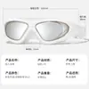 Gafas de Natación Transparentes con Marco Grande Electroplateado para Adultos Gafas de Buceo Impermeables Antivaho de Alta Definición Gafas de Buceo 9100