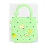 Nuevo Bolso Perforado DIY Monedero Bolsa de Playa de Silicona Bolso de Hombro Cruzado Mini Linda Bolsa de Almacenamiento