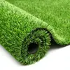 Césped artificial, alfombrilla verde para exteriores para patios de recreo, balcones y vallas de obras, césped artificial decorativo