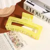 Tiktok Clips de Cabelo Quadrados Extra Grandes com Padrão de Mármore Transfronteiriços para Penteados Modernos, Adequados para Cabelos Grossos e Penteados Presos, Presilha Tubarão