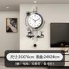 Reloj de Pared Moderno para Sala de Estar, Elegante y de Alta Gama para Decoración de Mesa de Comedor, Nuevo Reloj de Pared Silencioso Estilo Chino, Disponible para Dropshipping