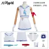 Sword Art Online Asuna Cos Fantasia Bidimensional Anime Fantasia Asuna Uniforme de Marinheiro Fantasia de Performance Cosplay