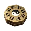 Horno Bagua de Tai Chi Quemador de Incienso para el Hogar Interior Adorno Transfronterizo Pequeño Quemador de Sándalo Xiangyun Quemador Octogonal Creativo de Aromaterapia
