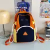 Mochila Feminina Estudante Universitária Bonita Cor Contrastante 2025 Nova Estudante do Ensino Fundamental II e Ensino Médio Mochila de Viagem de Grande Capacidade