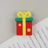 Llavero de Navidad Papá Noel Llavero de Resina Colgante Decoración de Árbol de Navidad de PVC Figura de Caja Sorpresa Mayoreo