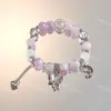 Popular Pulsera de Sueño de Mariposa Sakura Super Hada Lujo Ligero Mariposa Revoloteando Aspecto Elegante Linda Hada Pulsera para Mejor Amiga Regalo