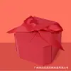Caja de regalo de boda de fábrica de alta calidad, caja de dulces vacía, regalo de recuerdo, regalo de agradecimiento, caja de regalo creativa de dulces de boda estilo chino con diseño de lazo