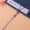 Cuerda para colgar nudo chino, cordón de accesorio de mano, bolsita, cordón tejido a mano, cordón de mano con cuenta de jade al por mayor, cordón para colgar colgante