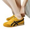 Tênis de Treino Amarelo de Nicho para Mulheres Respirável Verão 2025 Novos Tênis Populares Flats Esportivos Deslumbrantes Retrô