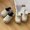 Zuecos Populares de Suela Gruesa para Mujer, Uso Exterior de Verano, Elevadores de Altura, Sandalias Cerradas Antideslizantes de Eva de Moda para Playa, Comercio Exterior Transfronterizo