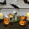 Decoración de Halloween Transfronteriza de Medio Esqueleto Montaje de Escena para Fiesta Adornos de Mesa Modelo Realista de Esqueleto Humano