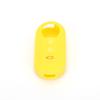 Adecuado para Fiat 500, carcasa de llave plegable de 3 botones de goma suave, funda protectora para control remoto de coche, funda de silicona hueca para llave.