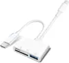 Leitor de Cartão de Memória Câmera Cartão SD Cartão TF Adaptador OTG para Celular Adequado para Sistema Type-C USB 3.0