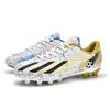 Zapatos de Fútbol Profesional de la Copa Mundial Transfronteriza para Adultos, Zapatos de Césped Artificial con Tacos Largos Ag para Hombre, Zapatos Deportivos de Entrenamiento para Estudiantes