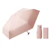 Guarda-chuva de Cartão 40% de Desconto Mini Portátil Revestido de Preto Guarda-sol Guarda-chuva de Bolso Proteção UV 40% de Desconto Guarda-sol
