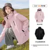 Jaqueta Down WENHOUU Leve Softshell com Forro Três em Um Conjunto de Duas Peças Roupas para Viagem Montanhismo Outerwear
