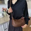 Bolsa de Ombro Moda Retrô para Mulheres 2026 Primavera Novo Estilo Bolsa de Braço de Alta Qualidade Bolsa Transversal Simples Versátil para o Dia a Dia