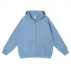 Sudadera con capucha de forro polar de peso pesado de 350 g, color liso, sudadera pullover holgada de moda para hombre de otoño