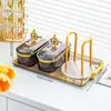 Plato de Frutas Compartimentado con Tapa y Portavasos para Mesa de Café de Sala de Estar en Casa Plato de Frutas de Plástico Caja para Frutas Secas, Dulces y Bocadillos Bandeja de Almacenamiento