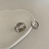 Anillo de mahjong retro retro coreano ins para mujer diseño de nicho moderno reclutando qian duo apertura ajustable anillo de dedo índice