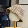 Sombrero de pescador a rayas blanco y negro, retro, simple, de alta calidad para mujer, transpirable, protección solar, cubre cara, hace que la cara se vea más pequeña, moderno para hombre