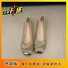 Sapatos mocassins femininos quadrados de bico quadrado, estilo novo da Primavera 2026, com saias, sapatos de vovó com temperamento, salto baixo, sapatos de salto único