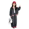 Conjunto de sudadera a cuadros tipo dos piezas estilo coreano de otoño para mujer, traje deportivo casual de pantalones anchos para niños mayores