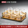 Copas de Vino Blanco de Gama Alta con Borde Dorado, 0.1 kg, con Marcas de Medición, Juego de Cristalería para Bar en Casa de Vasos de Cerveza, 0.1 kg, Modelo Nuevo 2026