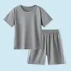 Traje de Verano para Niñas Ropa Deportiva de Secado Rápido de Manga Corta y Pantalones Cortos Conjunto de Dos Piezas para Niños Ropa Deportiva de Malla Fina