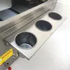 Máquina Combinada de Plancha Calefactora a Gas y Sartén para Freír con Aceite