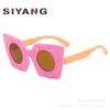 Nueva tendencia, gafas cuadradas lindas para niños, gafas de sol coreanas para niños, gafas de sol de dibujos animados para niños y niñas
