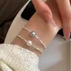 Pulsera de Perlas y Fragmentos de Plata para Mujer, Moderna y Única, Diseño de Nicho de Lujo Ligero Estilo Ins, Joyería de Mano Elegante y Exquisita