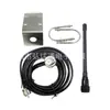 Antena de Intercomunicador para Vehículo Marino Clip de Borde para Balcón de Acero Inoxidable VHF 136-174MHz Cable Alimentador RG58 5 M Conector M Macho