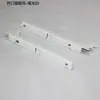 Prateleira Tubo Quadrado Suporte Esquerdo e Direito Coluna Aa Acessórios Preto e Branco com Parafuso Suporte de Barra Transversal Suporte de Tubo Quadrado Braço de Tração