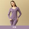 Ropa y Pantalones de Modal de Doble Cara para Otoño de los Años 60 Traje Base para Otoño e Invierno Ropa Interior Térmica para Mujer Ropa Casual para el Hogar
