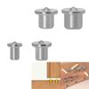 4PCs log pino localizador cross-border log Tenon perfuração 4-12mm conjunto de madeira fixa pino ferramenta de centralização