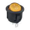 Interruptor de Iluminação Redondo Kcd1 Transparente Vermelho com Tampa Preta 2 Pinos 2 Velocidades Formato de Barco Certificado