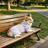 Nuevo mono para mascota Corgi, mameluco de cuatro patas transpirable y protector solar para perros en primavera y verano, pijama fino y lindo para casa